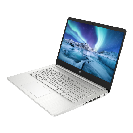 HP 14S-DQ0030NA 14" Laptop, Intel Pentium, 4GB, 128GB, 1E6Z5EA#ABU, Silver