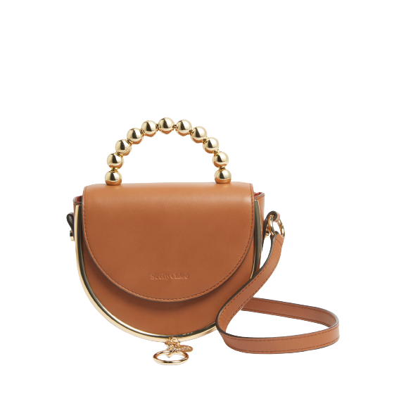 See By Chloé Mara Evening Leather Shoulder Bag, Caramello