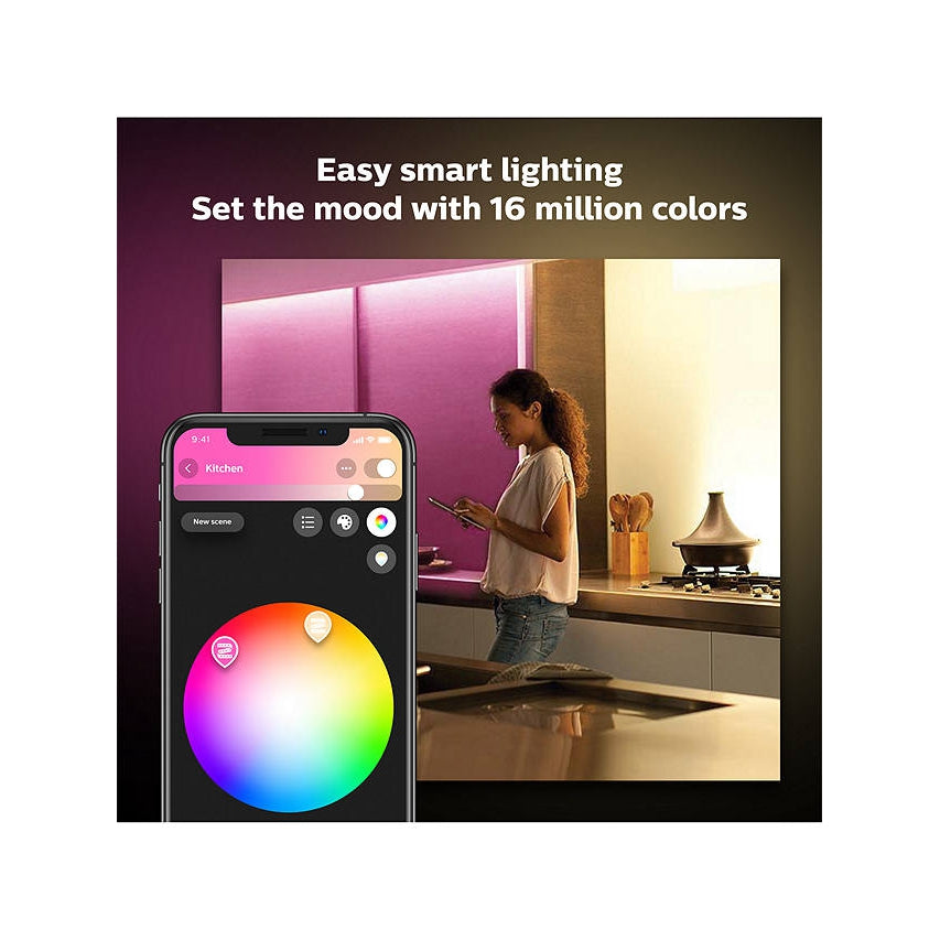 Philips Hue White and Colour Ambiance Colour Changing LED Lightstrip - Pristine