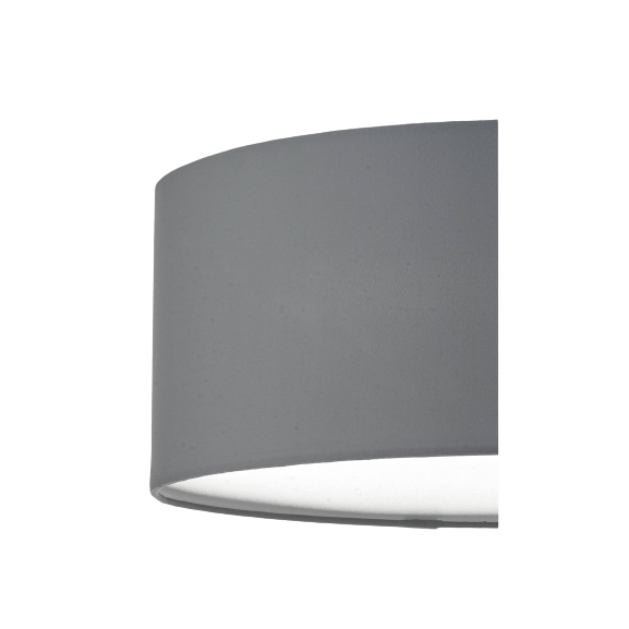DAR Lighting Cierro Diffuser Flush Ceiling Light - Grey