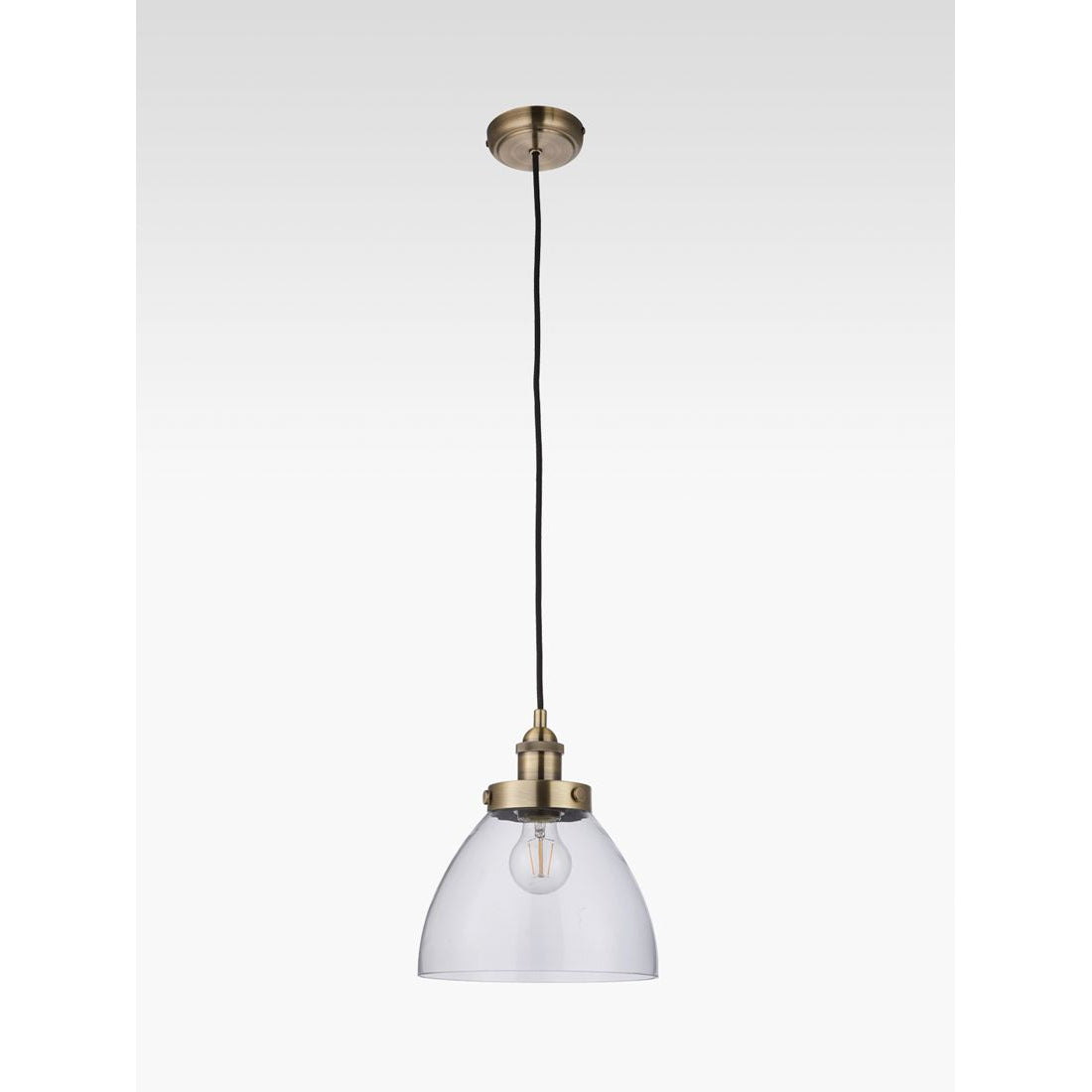 Bay Lighting Carter Ceiling Light, Antique Brass