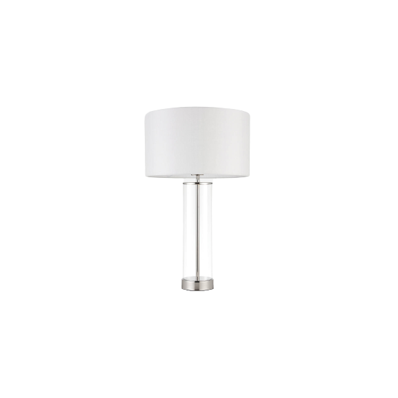 Bay Lighting Grace Glass Touch Table Lamp - Clear/Nickel