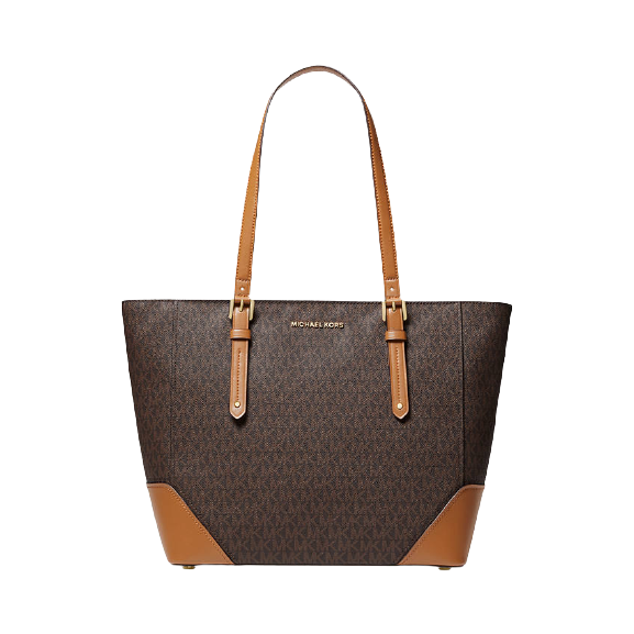 Michael kors aria shop jacquard signature shoulder bag