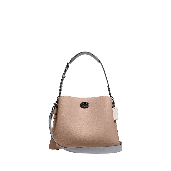Coach Willow Leather Shoulder Bag, Taupe Stock Must Go