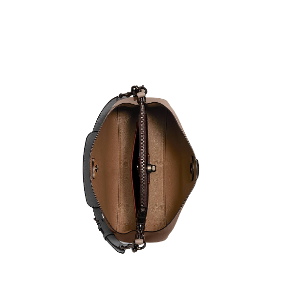 Coach Willow Leather Shoulder Bag, Taupe