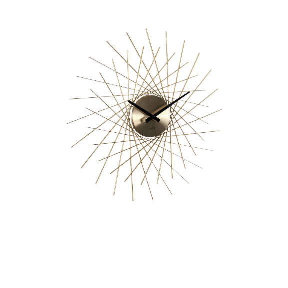Acctim Lohne Metal Analogue Quartz Wall Clock - Brass