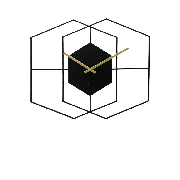 Acctim Addison Metal Analogue Quartz Wall Clock - Black - Pristine Condition