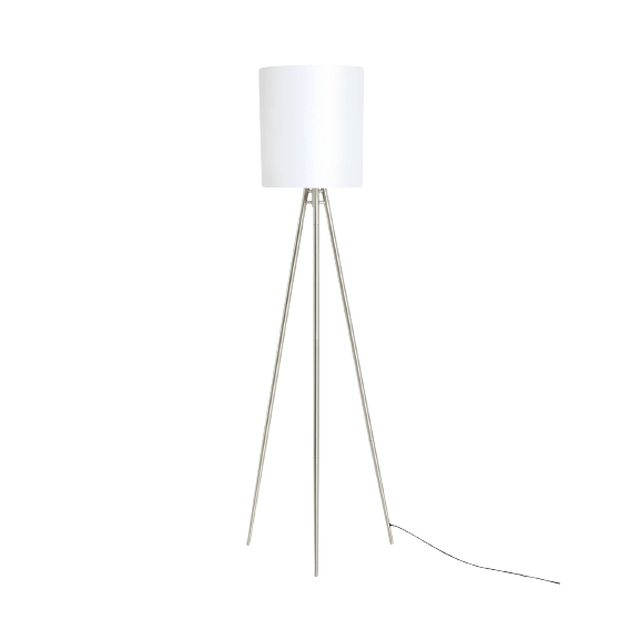 John Lewis & Partners Tripod Floor Lamp - Brushed Steel
