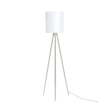 John Lewis & Partners Tripod Floor Lamp - Brushed Steel