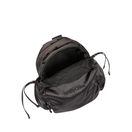 See By Chloé Tilly Satin Backpack, Black