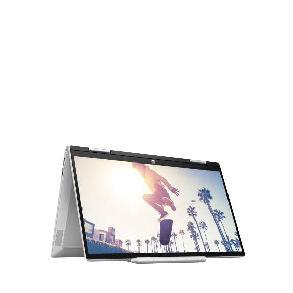 HP Pavilion x360 14-DY0016NA Laptop, Intel i5, 8GB RAM, 512GB SSD, 14" Full HD, Natural Silver