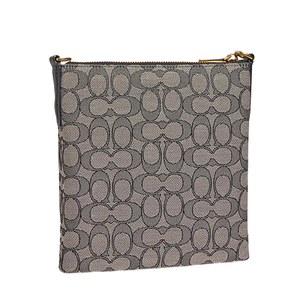 Coach Kitt Signature Jacquard Cross Body Bag, Navy