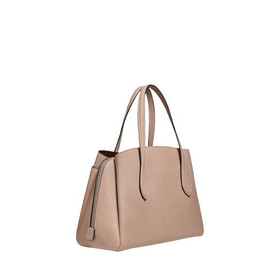 Coach Lora 30 Leather Carryall Tote Bag, Taupe