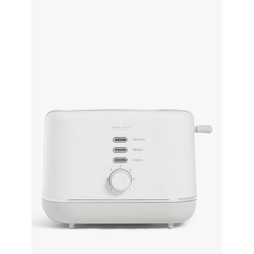 John Lewis 2 Slice Toaster - White
