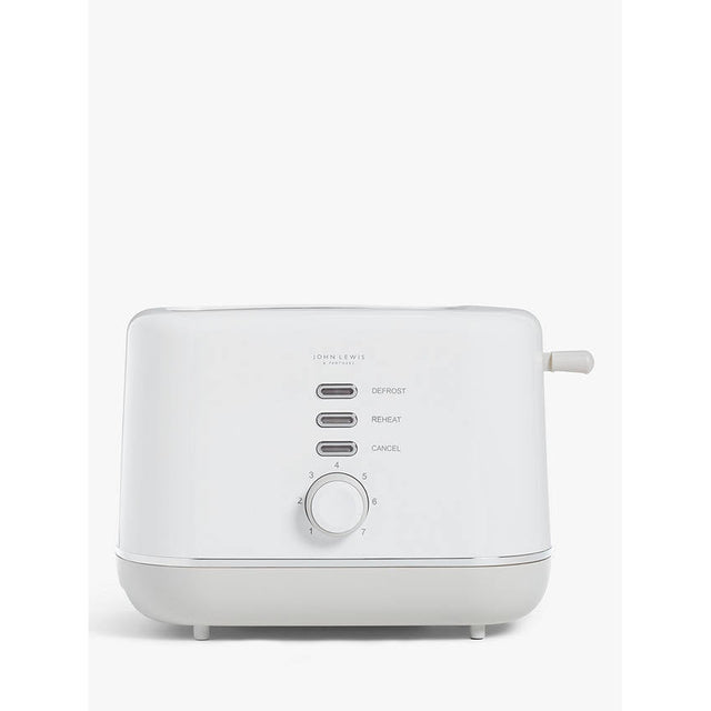 John Lewis 2 Slice Toaster - White