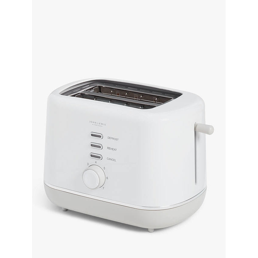 John Lewis 2 Slice Toaster - White