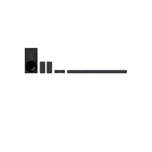 Sony HT-S40R Bluetooth Soundbar with Subwoofer and Wireless Rear Speakers, Black - New