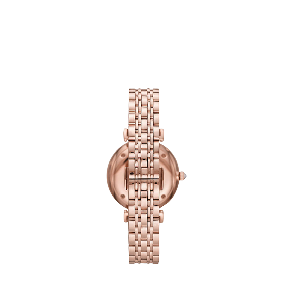 Emporio Armani AR11385 Women's Crystal Bracelet Strap Watch, Rose Gold