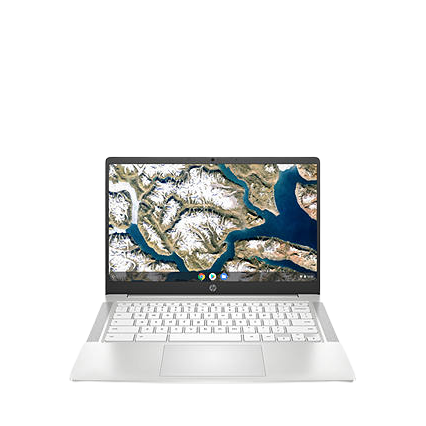 HP Chromebook 14A-ND0002NA Laptop AMD 3015ce 4GB RAM 64GB eMMC 14" - White - Refurbished Excellent