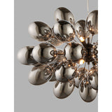 Bay Lighting Grandeur Glass Ceiling Light, Black Chrome