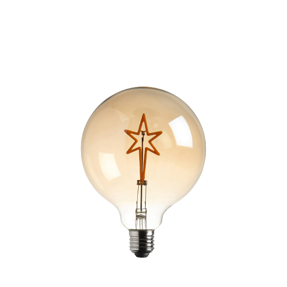 Bay Lighting 2W E27 LED Non-Dimmable Star Decorative Globe Bulb - Clear