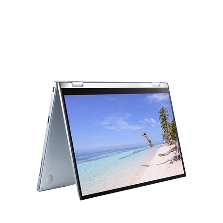 ASUS C433TA-AJ0329 Chromebook Flip Laptop, Intel Core M3, 4GB RAM, 128GB eMMC, 14", Silver / Blue - Refurbished Good