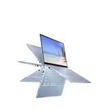 ASUS C433TA-AJ0329 Chromebook Flip Laptop, Intel Core M3, 4GB RAM, 128GB eMMC, 14", Silver / Blue - Refurbished Good