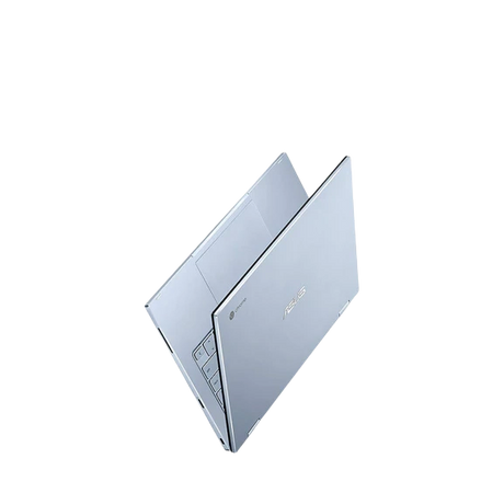 ASUS C433TA-AJ0329 Chromebook Flip Laptop, Intel Core M3, 4GB RAM, 128GB eMMC, 14", Silver / Blue - Refurbished Good