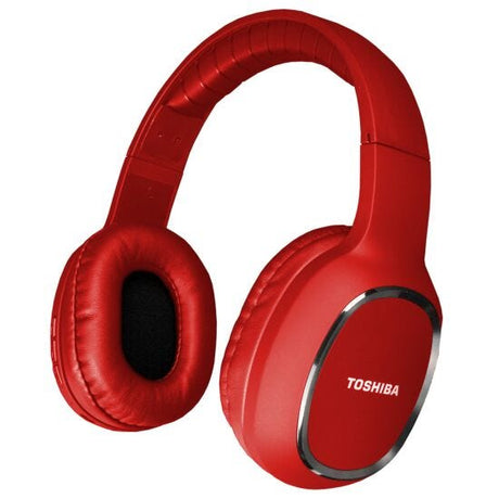 Toshiba Wireless 3-in-1 Combo Pack Bluetooth Headphones and Speaker - Red - Refurbished Good - *MISSING EARBUDS*