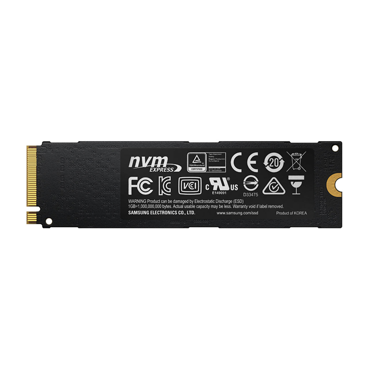 Samsung MZ-V6E500 960 Evo PCIe NVMe 500GB SSD