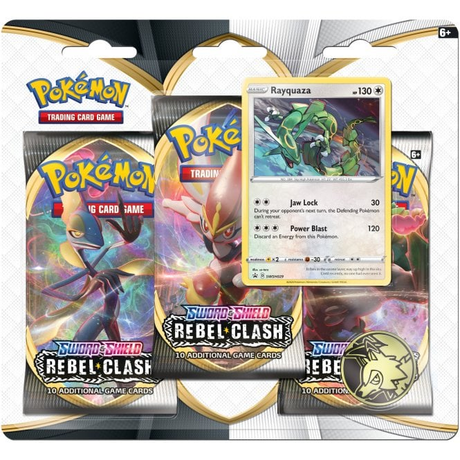 Pokémon - Rayquaza - Sword and Shield Rebel Clash - 3 Pack