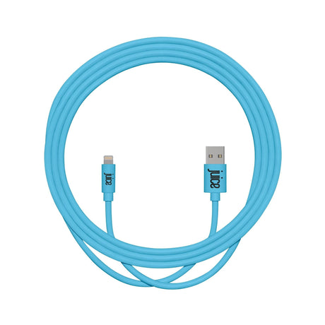 Juice Rounded Charge & Sync USB-A 2.0 to Lightning Cable - Aqua