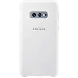 Samsung Galaxy S10e Soft Touch Silicon Cover - White / Black
