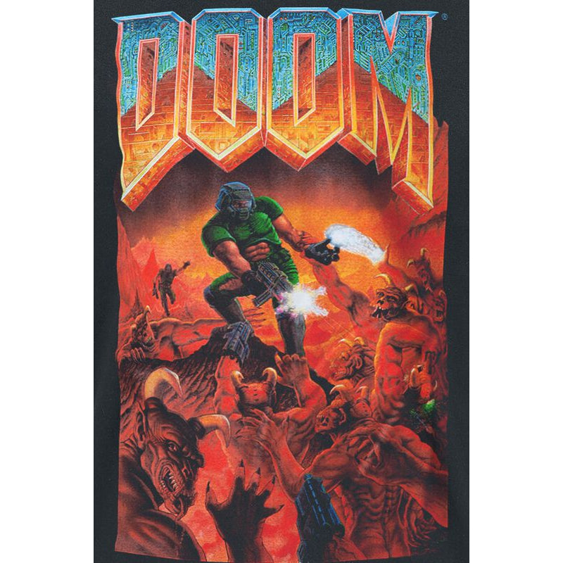 Difuzed Doom Classic Boxart Mens T-Shirt L