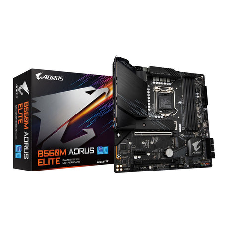 Gigabyte B560M Aorus Elite Micro ATX Motherboard for Intel LGA 1200 CPUs