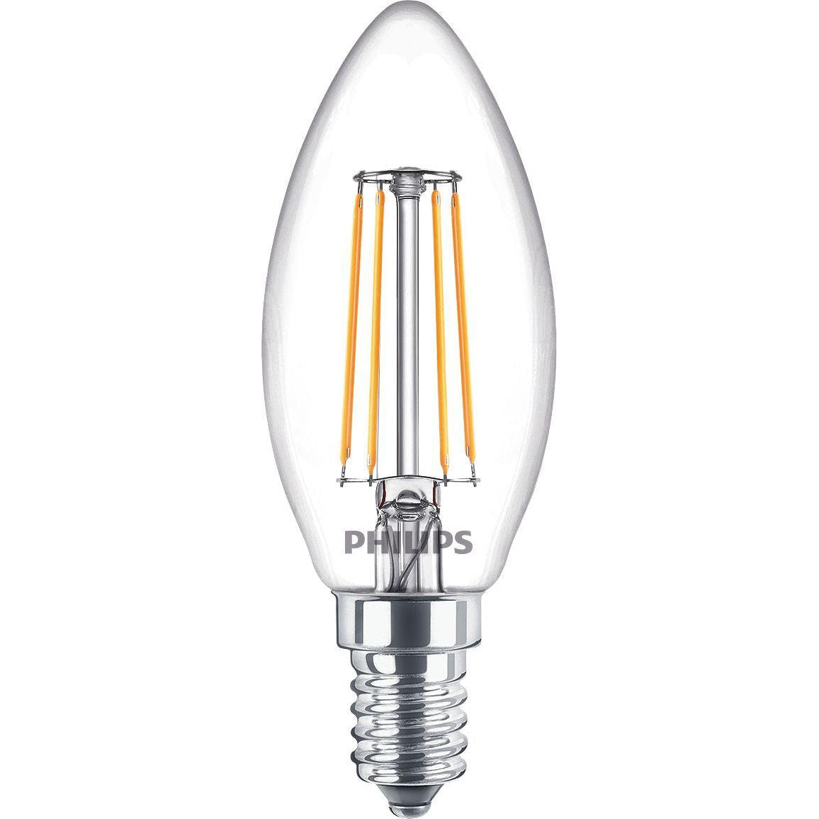 Philips LED Warm White 4.3W 470 Lumen Energy-Saving Lamps E14 - 6 Pack