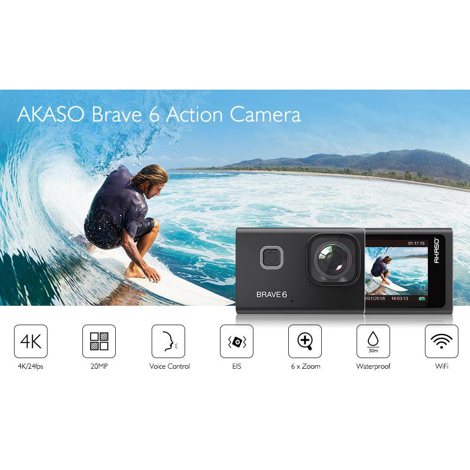 Akaso Brave 6 Ultra HD 4K Action Camera