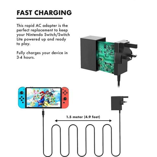 Gameware Switch Main AC Adaptor USB C Fast Charger