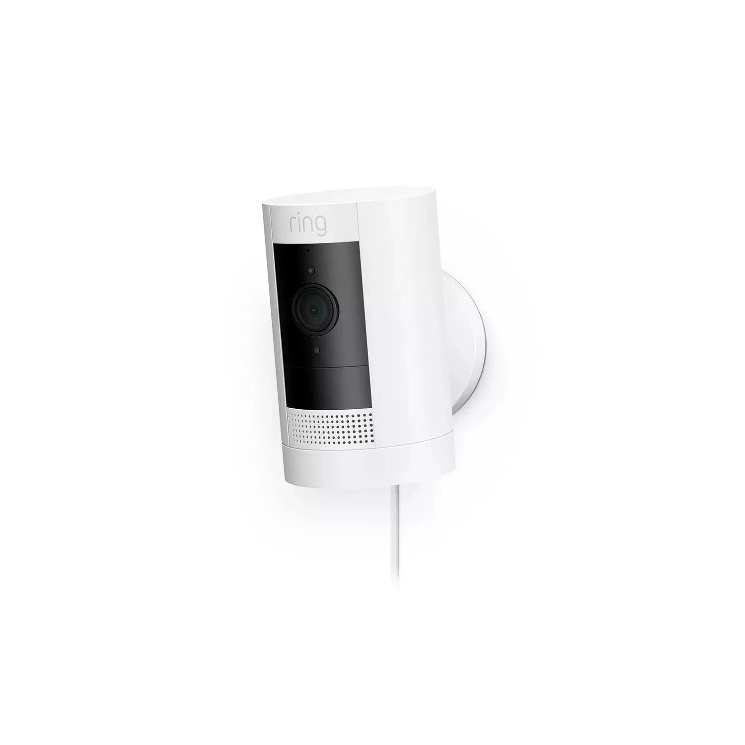 Ring Stick Up Cam Plug-In Security Camera - White - Refurbished Pristine