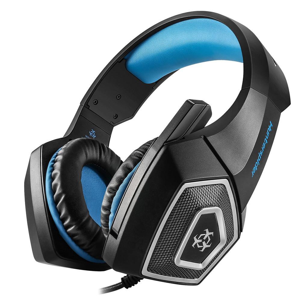 Hunterspider V-1 Pro Gaming Headset, Black/Blue