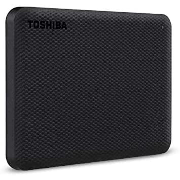 Toshiba Canvio Advance Portable External Hard Drive 2TB - Black - Refurbished Excellent