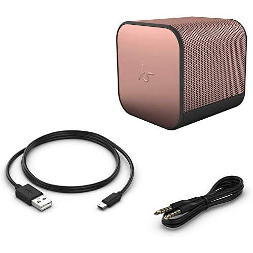 KitSound BoomCube Portable Wireless Bluetooth Speaker - Rose Gold