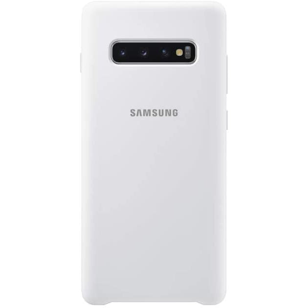 Samsung Galaxy S10+ Silicone Cover - Black / White