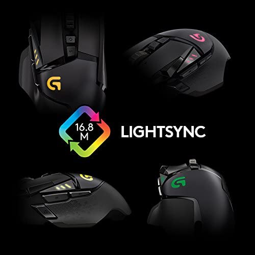Logitech G502 Proteus Spectrum RGB Tunable Wired Gaming Mouse, Black - Refurbished Good