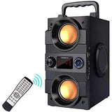 Tenmiya Rich Bass Speakers Built-in 8000mah Battery with Double Subwoofer Outdoor Party Speakers Support FM Radio