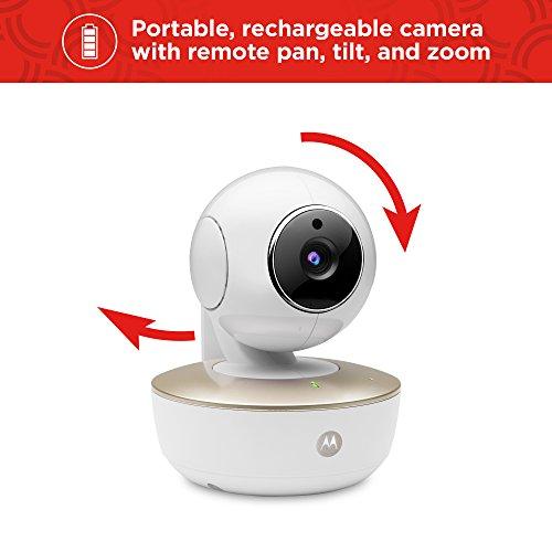 Motorola Portable 5-Inch Colour Screen Video Baby Monitor With Wi-Fi And One Camera, White