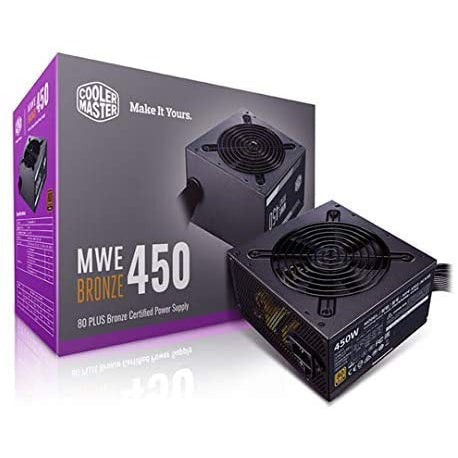Cooler Master MWE 450 Bronze-V2, 450W 80 Plus Bronze Power Supply PSU