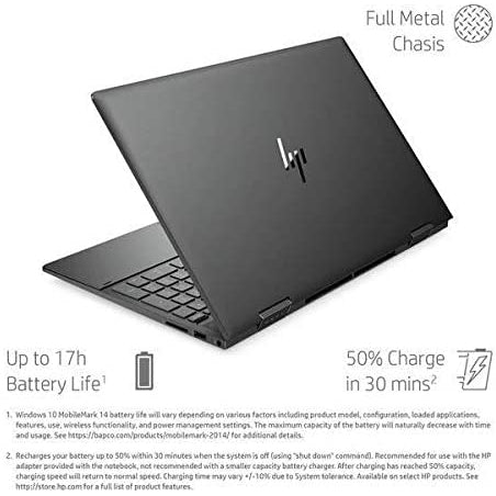 HP Envy x360 15.6" 2 in 1 Laptop 15-ee0504na - AMD Ryzen 7, 512 GB SSD, Black