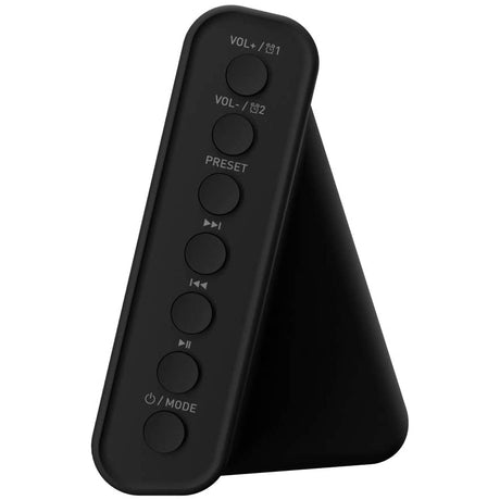 KitSound X Dock 4 Dual Alarm Clock FM Radio Speaker Dock - Black