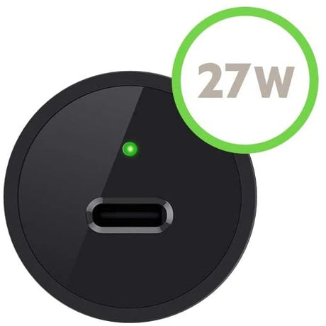 Belkin Boost Charge USB-C Car Charger, 27W, Fast Charge - Black